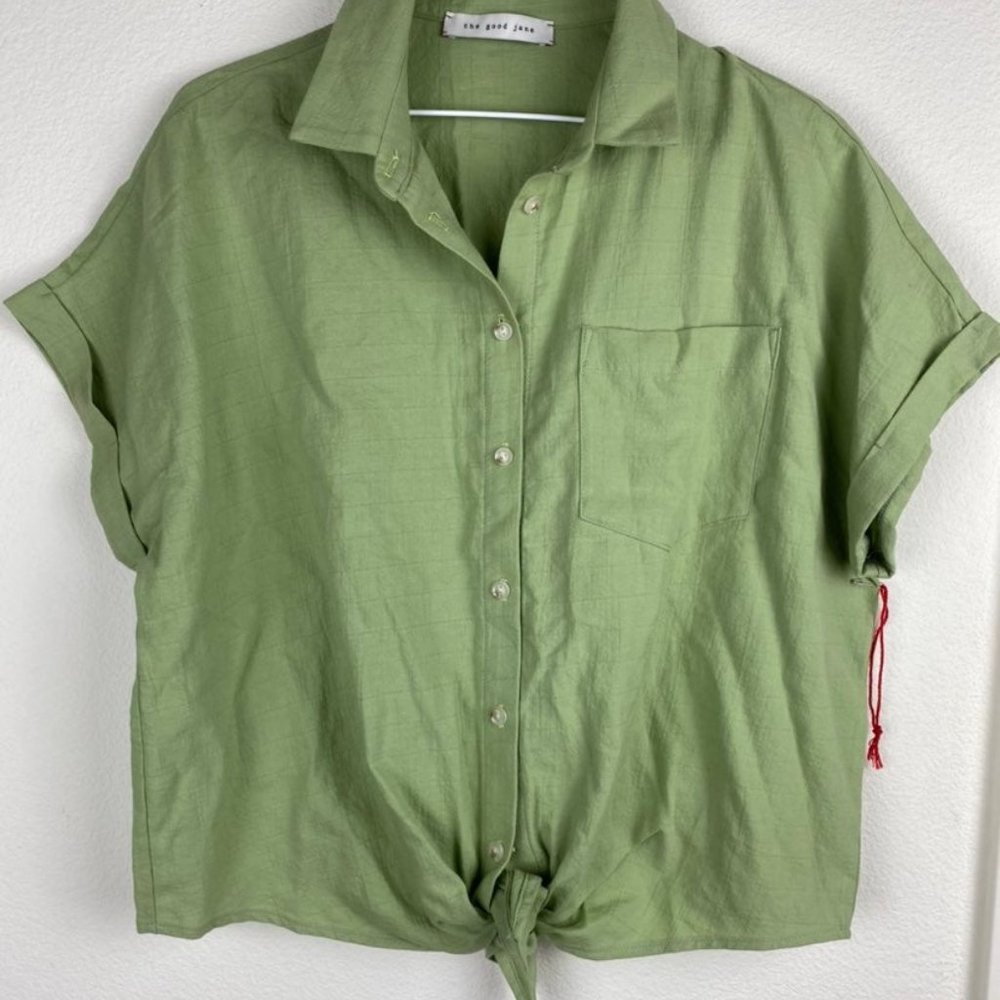 The Good Jane tie knot blouse